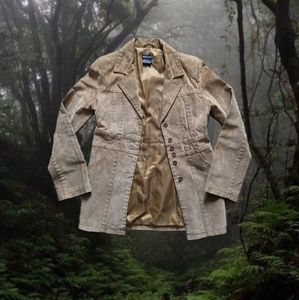 Y2K suede leather jacket